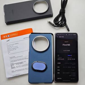 90%新 Oppo Find N5 黑色 16+512GB 豐澤行貨 保養至2026年2月 送 超薄碳纖維殼 Fin...