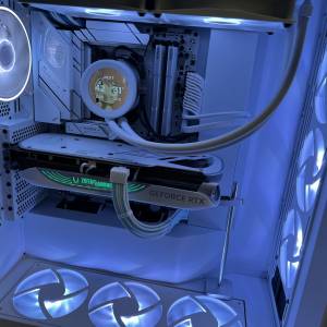 放機箱 白色NZXT H7 RGB 2024 ver + NZXT F360 白色