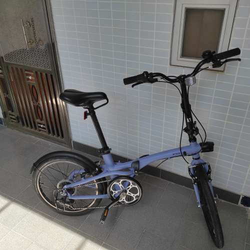 98%New BTWIN 20" 摺疊單車 FOLD 500 - 藍色