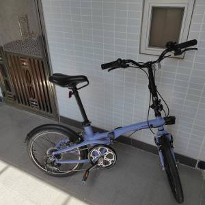 98%New BTWIN 20" 摺疊單車 FOLD 500 - 藍色