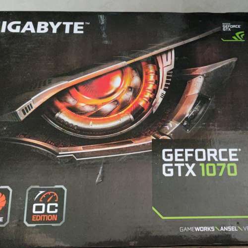 GIGABYTE GeForce GTX 1070 WINDFORCE OC 8G (rev. 2.0) 顯示卡