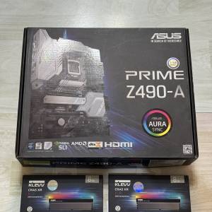 華碩Z490-A + KLEVV RGB 16G DDR4-3600