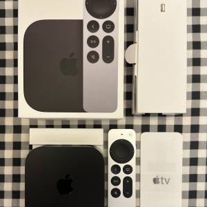 新款2024年 Apple TV Series 4K 機頂盒 128G記憶體 行貨 99%新 非常少用和新淨 已還...