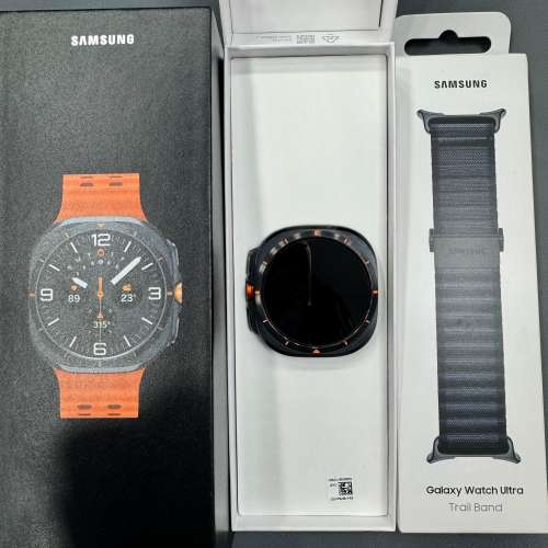 99%New Samsung Galaxy Watch Ultra 黑色 香港行貨 有單 保養到2025年7月23日 全套...