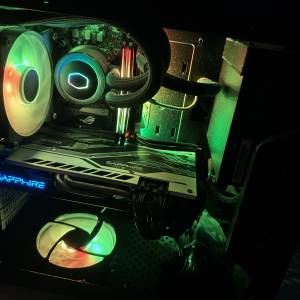 全場最平 Asus ROG Strix B360i Gaming , i5-9400F , RX 580 , CPU 水冷RGB散熱 , ...