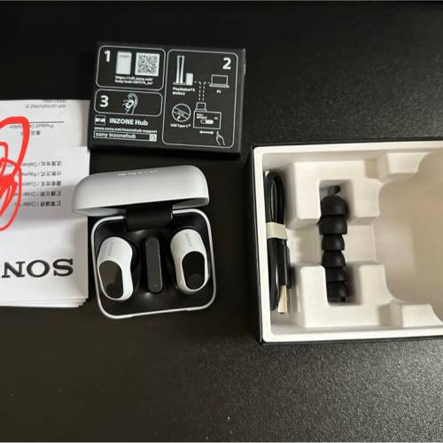 白色 Sony Inzone Buds 電競2.4Ghz無線藍芽耳機
