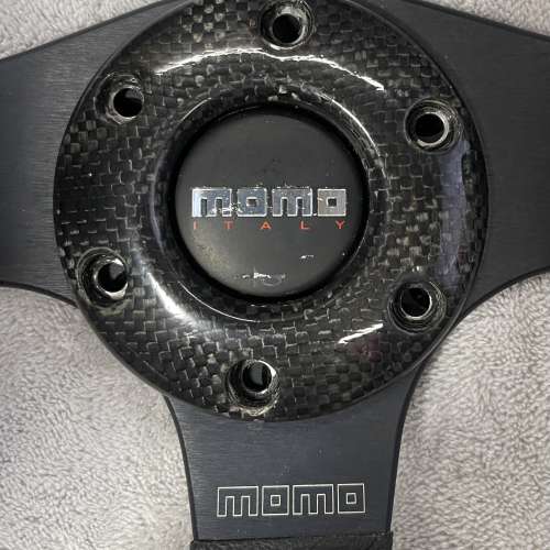 MOMO 真皮碳纖維軚環