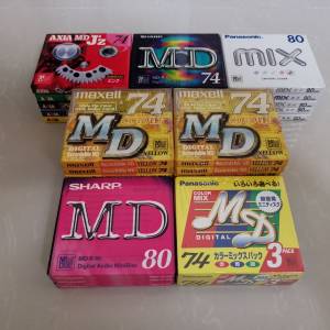 AXIA、Maxell、Panasonic、Sharp MiniDisc 74/80min MD碟