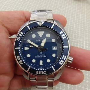 停產 NOS全新Seiko SBDC033 精工絶版細MM 藍面精工第一代6R15機芯  100%全新