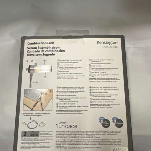[全新有盒] Kensington Combination Lock 密碼鎖