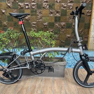 2025 最新款超輕版 ACEOFFIX C5 5速/7速 啞黑色碳前叉鋁合金折叠車 送前後蛙燈叮叮