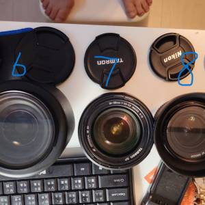 放九支副廠及有原廠NIKON AF或AFD及手動對焦變焦鏡全部共=$6300