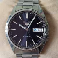 精工 Seiko 5 黑面 Automatic  星期日曆機械手錶