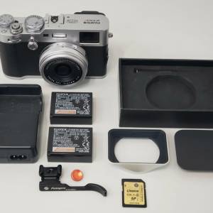 Fujifilm X100F Sliver (富士 x100 f 銀色數碼相機) -  95% New，送 額外配件