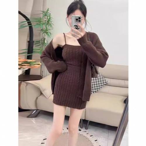 秋冬套装 針織三件套