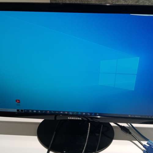 100% work, 九龍塘地鐵站交收 Samsung 24吋 24″ LED Monitor. 只跟電源線1條. 冇其...