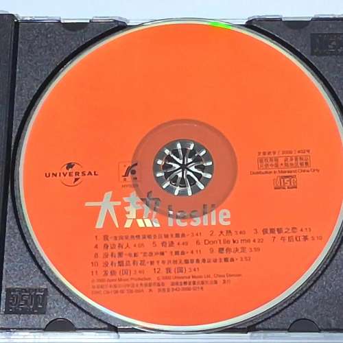 絕版罕有Leslie張國榮 大熱 引進正版CD