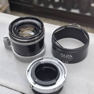 ALPA KERN-MACRO-SWITAR 50MM F1.8 AR 面微花 + LEICA M 連動 MOUNT