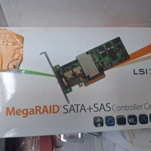 MegaRaid sata+sas卡 2張（如圖）