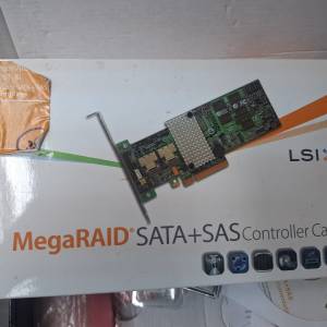 MegaRaid sata+sas卡 2張（如圖）