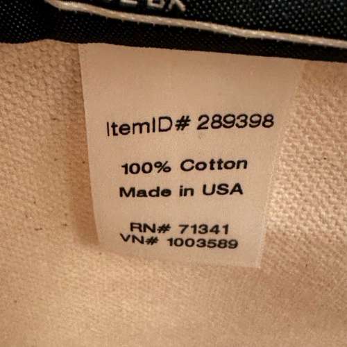 99% NEW - L.L. Bean Boat and Tote Handbag Size M 麻布手提袋 Made in USA（包順...