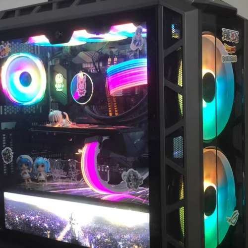 第 10 代 Intel® Core™ i7 處理器 台式水冷電競RGB 電腦主機，高配16G 記憶體，4G...
