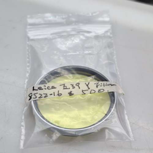LEICA E39 YELLOW FILTER  LEICA E39 UV FILTER  LEICA YELLOW FILTER FOR SUMMARON