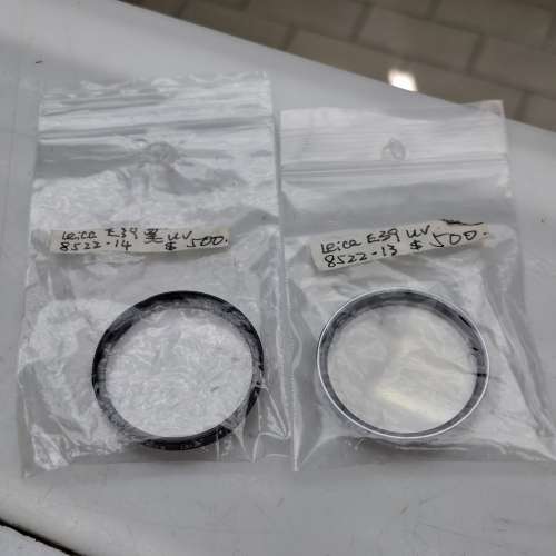 LEICA E39 YELLOW FILTER  LEICA E39 UV FILTER  LEICA YELLOW FILTER FOR SUMMARON