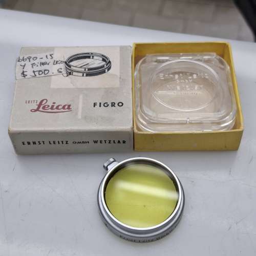 LEICA E39 YELLOW FILTER  LEICA E39 UV FILTER  LEICA YELLOW FILTER FOR SUMMARON