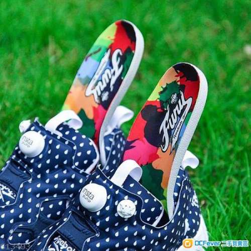 全新原裝正版  限量Reebok INSTA PUMP FURY OG 藍白雨點