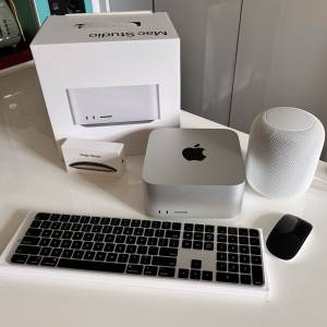平讓 Mac Studio M1 Ultra / 128GB Ram / 2TB + Magic Mouse & Keyboard 加送HomePod!