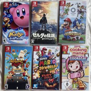 Switch game - Mario 3D world fury, Kirby, Zelda, Mario&sonic Olympic…