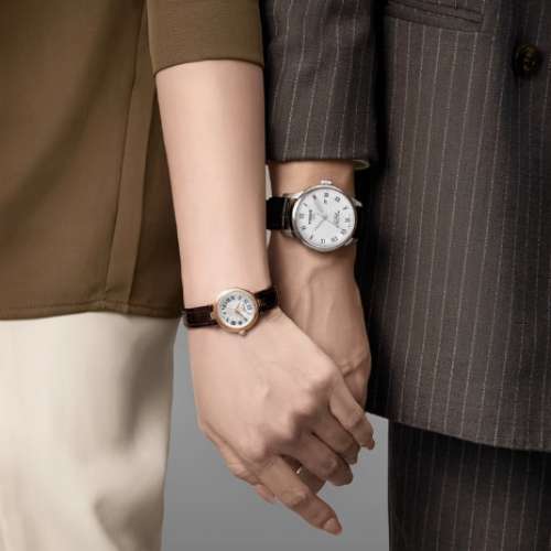 Tissot天梭官方力洛克龔俊同款機械皮帶手錶男錶