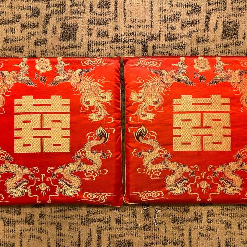 結婚用品 紅褂鞋 38/39 size +女裝上頭睡衣 S/ M size +紅跪墊一對