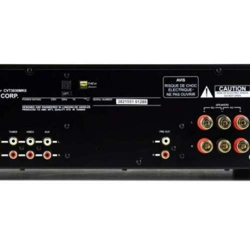 全新AMC CVT3030 MKII 真空管合併擴音機　原價$12,500 貨尾特價$8250 港膠所有售