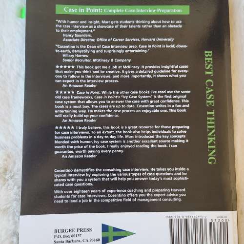 90% NEW - CASE IN POINT by MARC P. COSENTINO