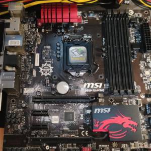 四代 B85M GAMING Micro-ATX主版 (正版Window10Home啟用碼) Socket 1150