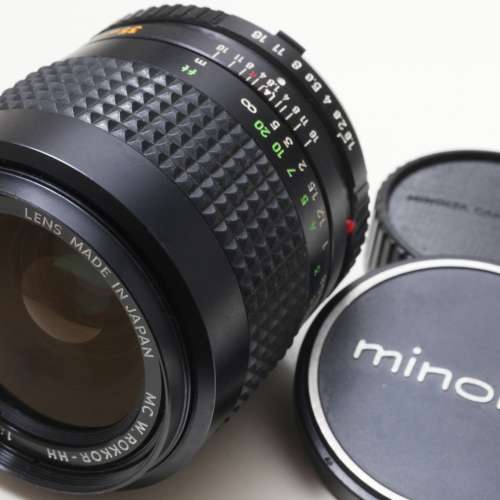 Minolta MC 35mm1.8 W.Rokkor-HH銘鏡(漫步者)立體感豐富層次媲美Minolta鏡皇 AF 35...