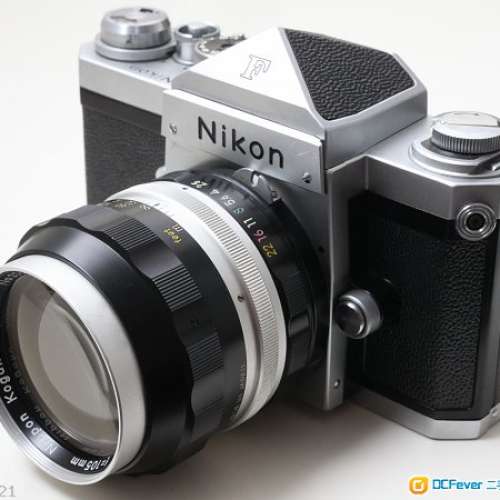 Nikon Nippon Kogaku Nikkor-P 105mm F/2.5銀咀(non-AI )鏡片95新   具德味藝康銀咀...