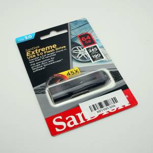 SanDisk Extreme Cruzer SDCZ800-064G 64GB (R245W190) USB 3.0 Flash Drive