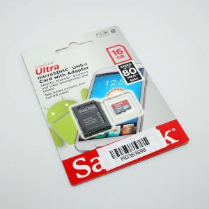SanDisk Ultra 16GB SDSQUNB-016G-GN3MN MicroSDHC (Class 10) Memory Card