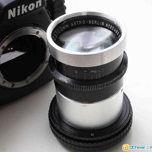 ASTRO-BERLIN Pan-Tachar 100/2.3(改Nikon) 德國35mm大電影鏡，高線數白玻璃  D850...