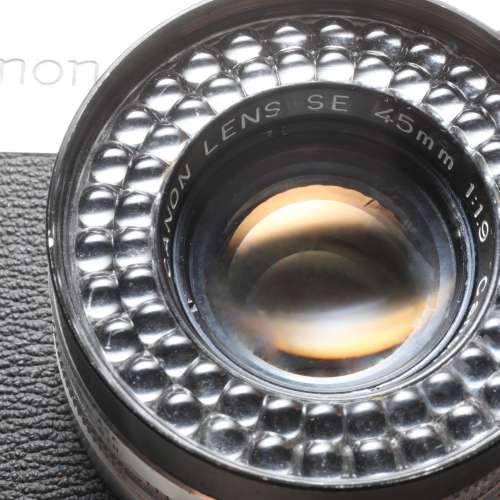Canon 1.9大光圈Canonet全機械黃斑疊影對焦旁軸機,操作正常易用(1961年古董)