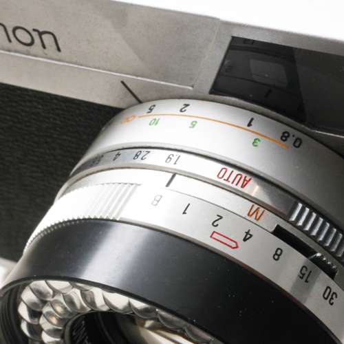 Canon 1.9大光圈Canonet全機械黃斑疊影對焦旁軸機,操作正常易用(1961年古董)