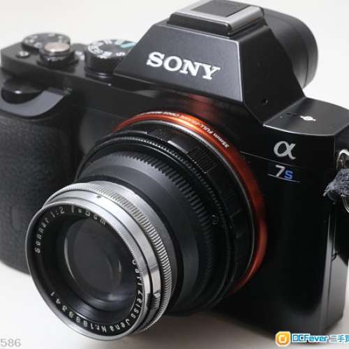 Contax Zeiss Sonnar 5cm f2 頂級老蔡1939白鏡 (改A7)最近對焦5吋  A7r3專用