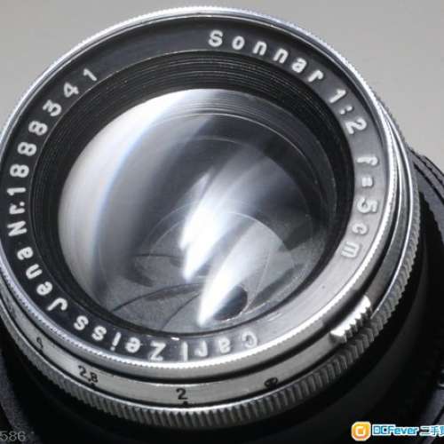 Contax Zeiss Sonnar 5cm f2 頂級老蔡1939白鏡 (改A7)最近對焦5吋  A7r3專用