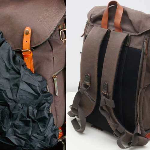 Zkin Raw Yeti名牌相機背囊, 防水帆布加牛皮,適合重量負載,上山下海,真正九五新