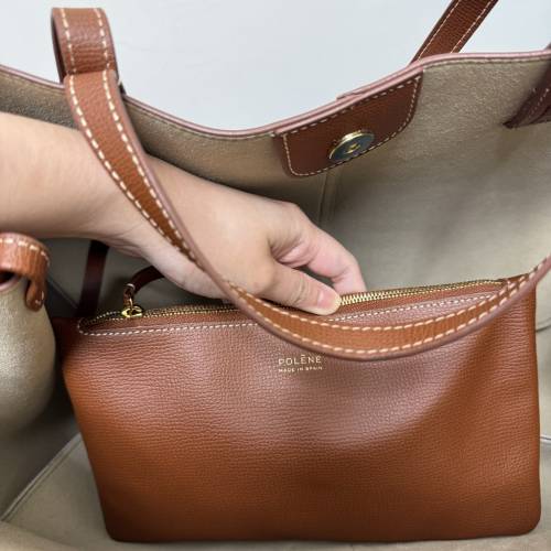 Polene Cyme Bag Cognac