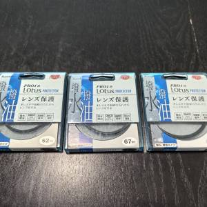 Kenko Lotus protector 62mm, 67mm, 72mm 撥水撥油防指紋