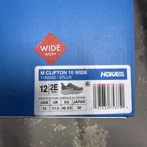 HOKA Clifton 10 Wide Size US 12
